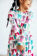 Mila & Rose ® Twirls & Ties L/S Pocket Twirl Dress — main product shot