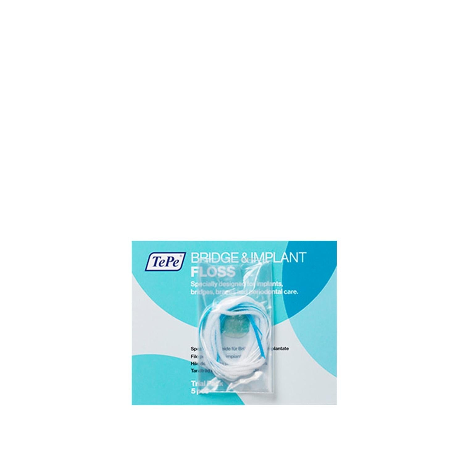 Tepe Bridge&Implant Floss Di_ _pi 5'li - Effective Interdental Cleaning for Bridges & Implants