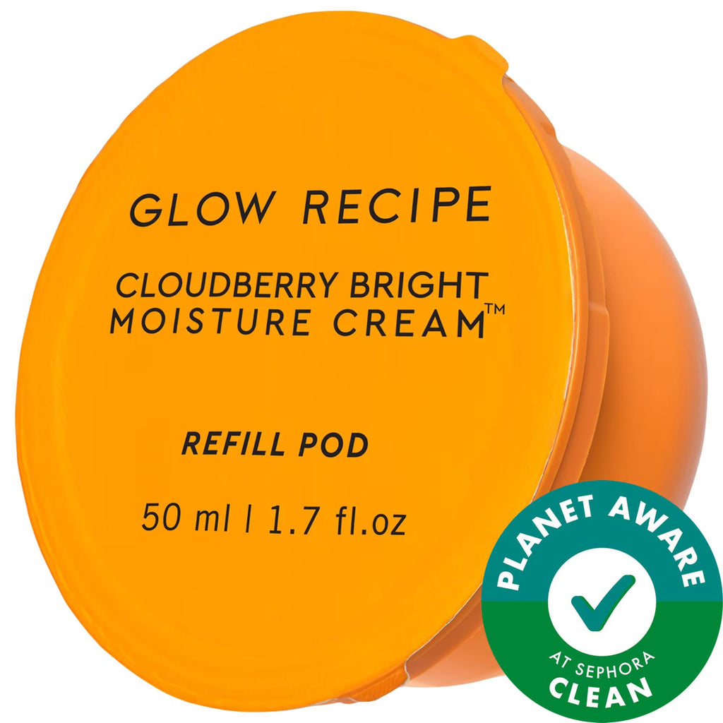 Cloudberry Bright Refillable Cream Moisturizer - Vegan, Antioxidant-Rich Hydrating Cream for Brighter Skin