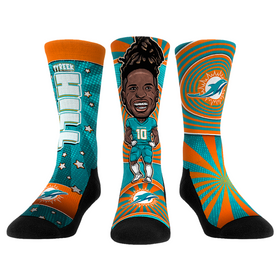 Rock 'Em Socks Tyreek Hill - Miami Dolphins  - Bobblehead 3-Pack
