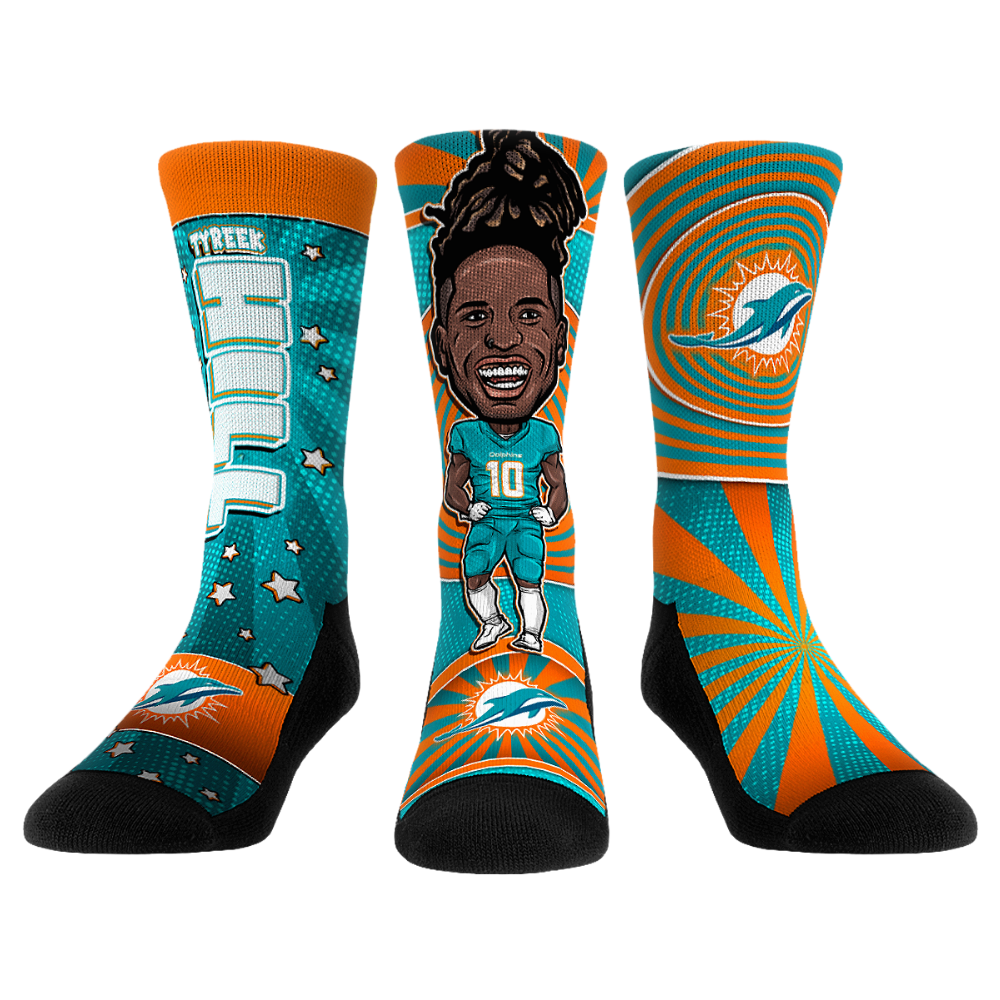 Rock 'Em Socks Rock 'Em Socks Tyreek Hill - Miami Dolphins  - Bobblehead 3-Pack — main product shot