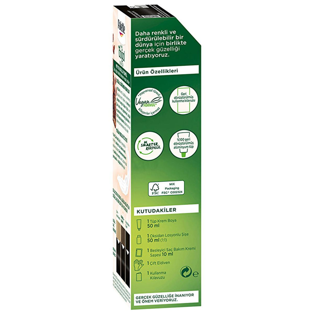 Palette Natural Colors Permanent Black Hair Dye 1-0 - Achieve Natural-Looking, Long-Lasting, Rich Black Hair Color with Natural Ingredients