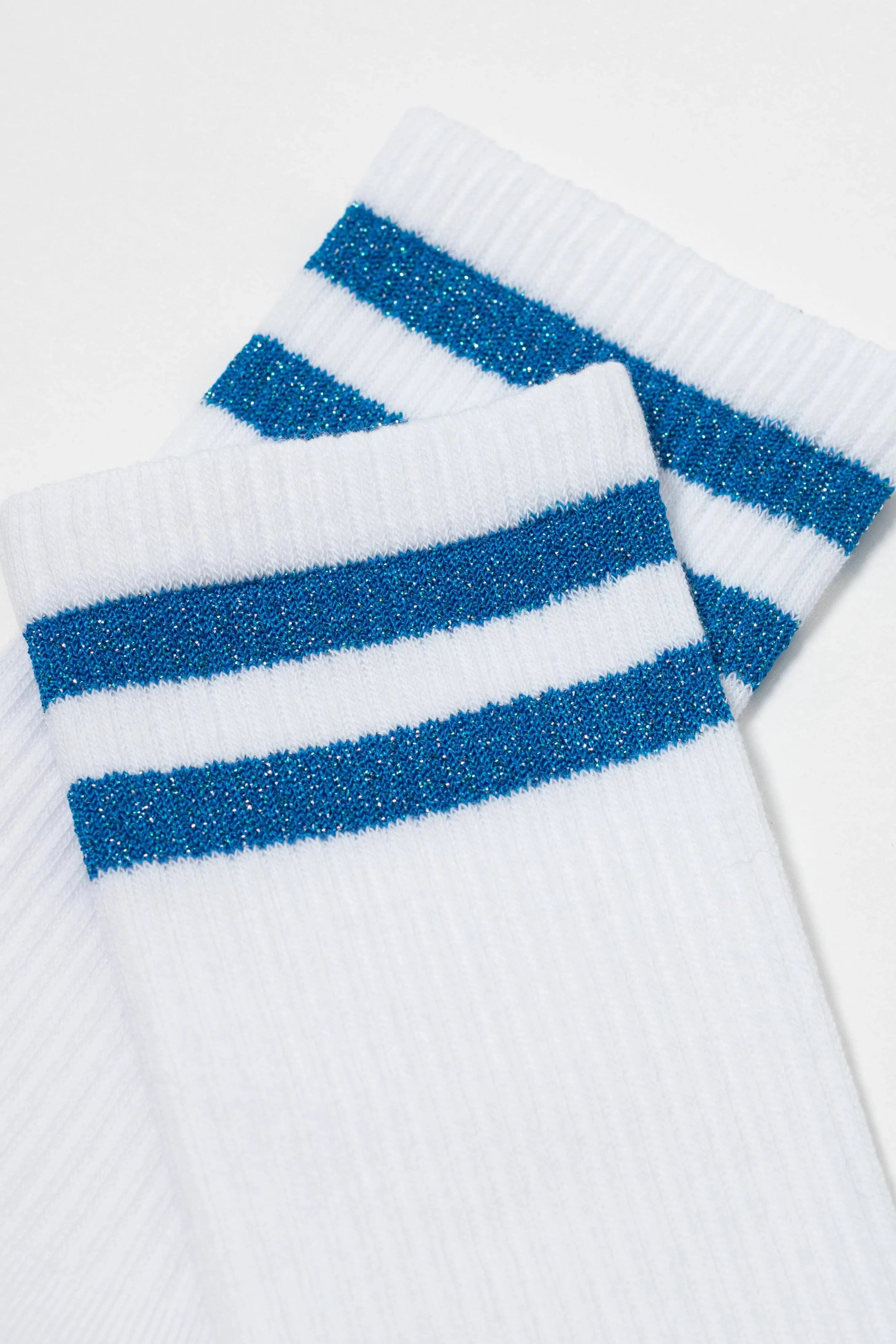 TheRanok.com Conte Cotton Long Socks Active 157 - Lurex Stripes — flat-lay composition