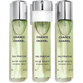 Chanel Chance Fresh Twist Refills Women's EDT 3 × 20 ml — Floral Citrus Fragranc