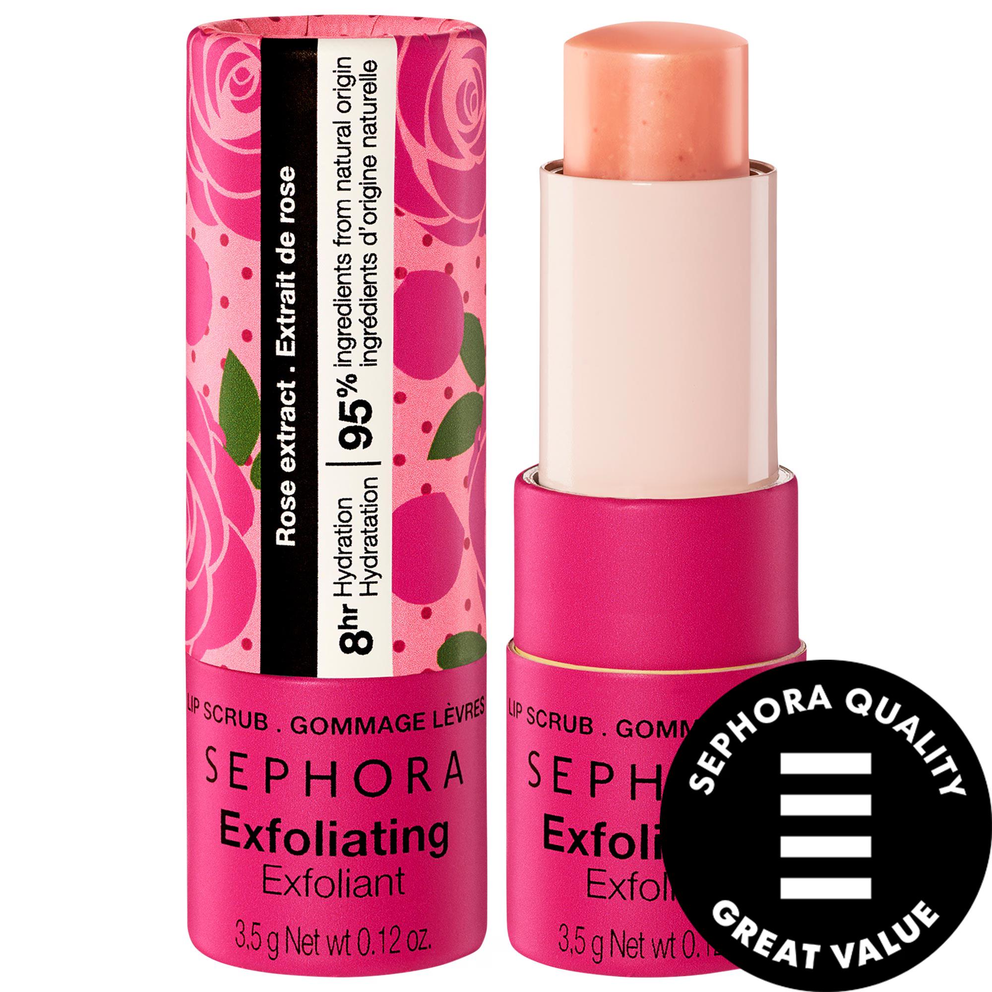 SEPHORA COLLECTION Exfoliating Lip Scrub: Natural Lip Exfoliator for Dry Lips - Smooth, Hydrated, & Radiant Lips with Natural Ingredients