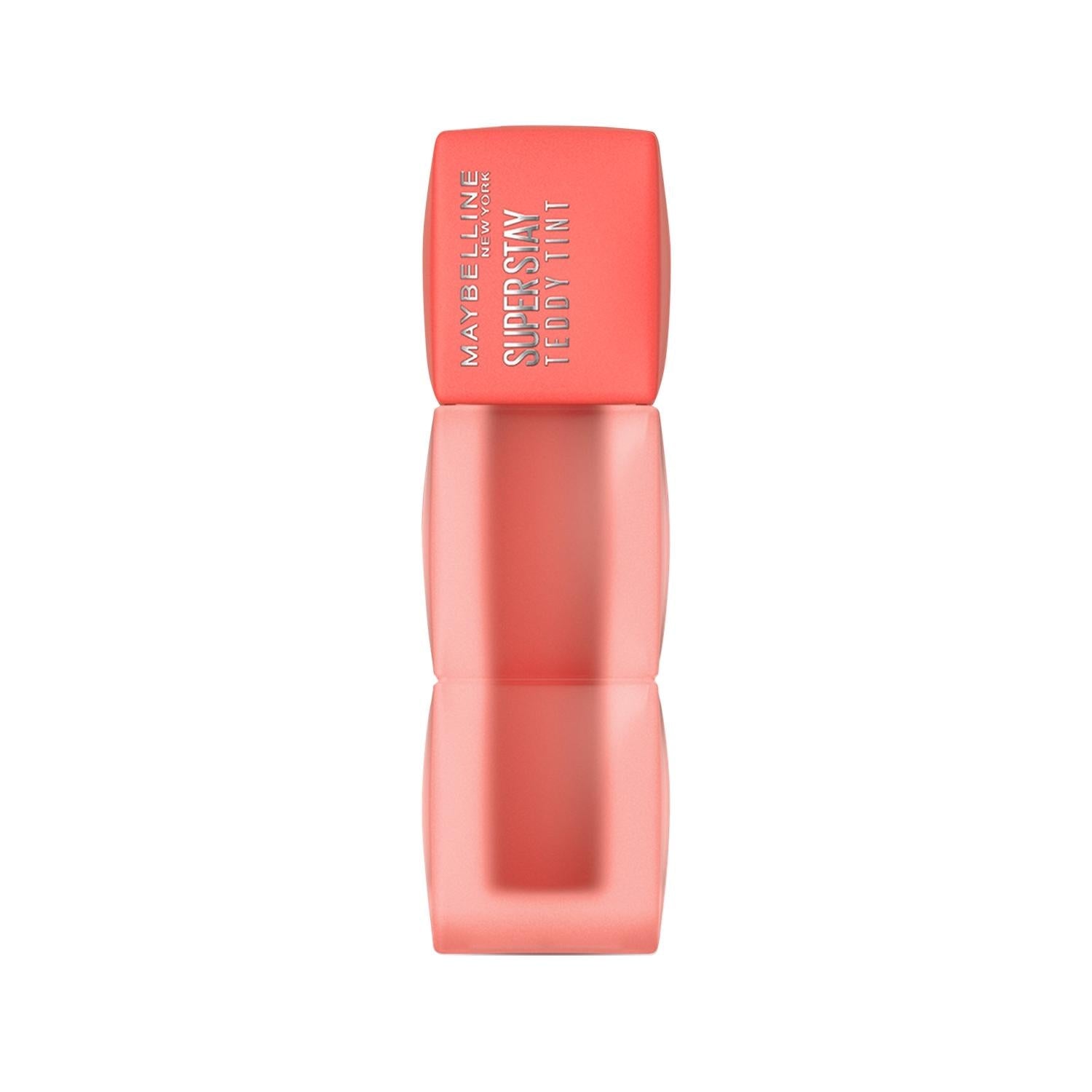 Maybelline Super Stay Teddy Tint: Long Lasting Liquid Matte Lip Tint - Shade 25 Baby Tee, All-Day Color
