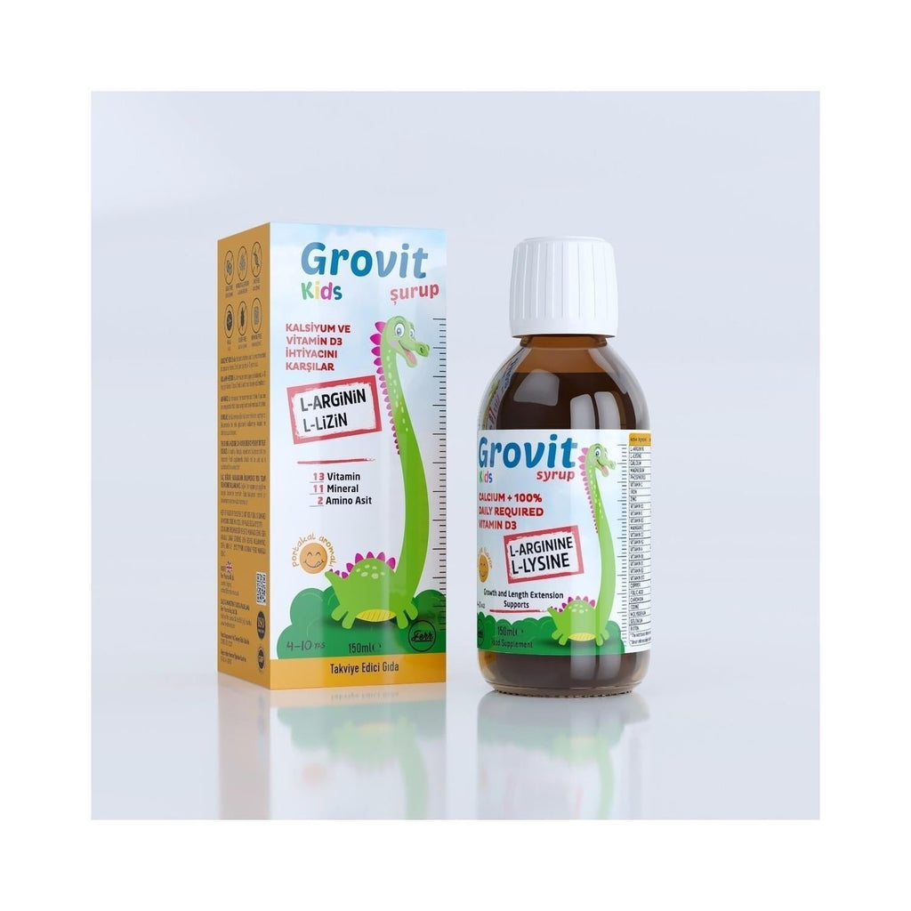 Ferr Pharma Grovit Kids Multivitamin Syrup for Children - Supports Growth & Immune System, 5.07 fl oz
