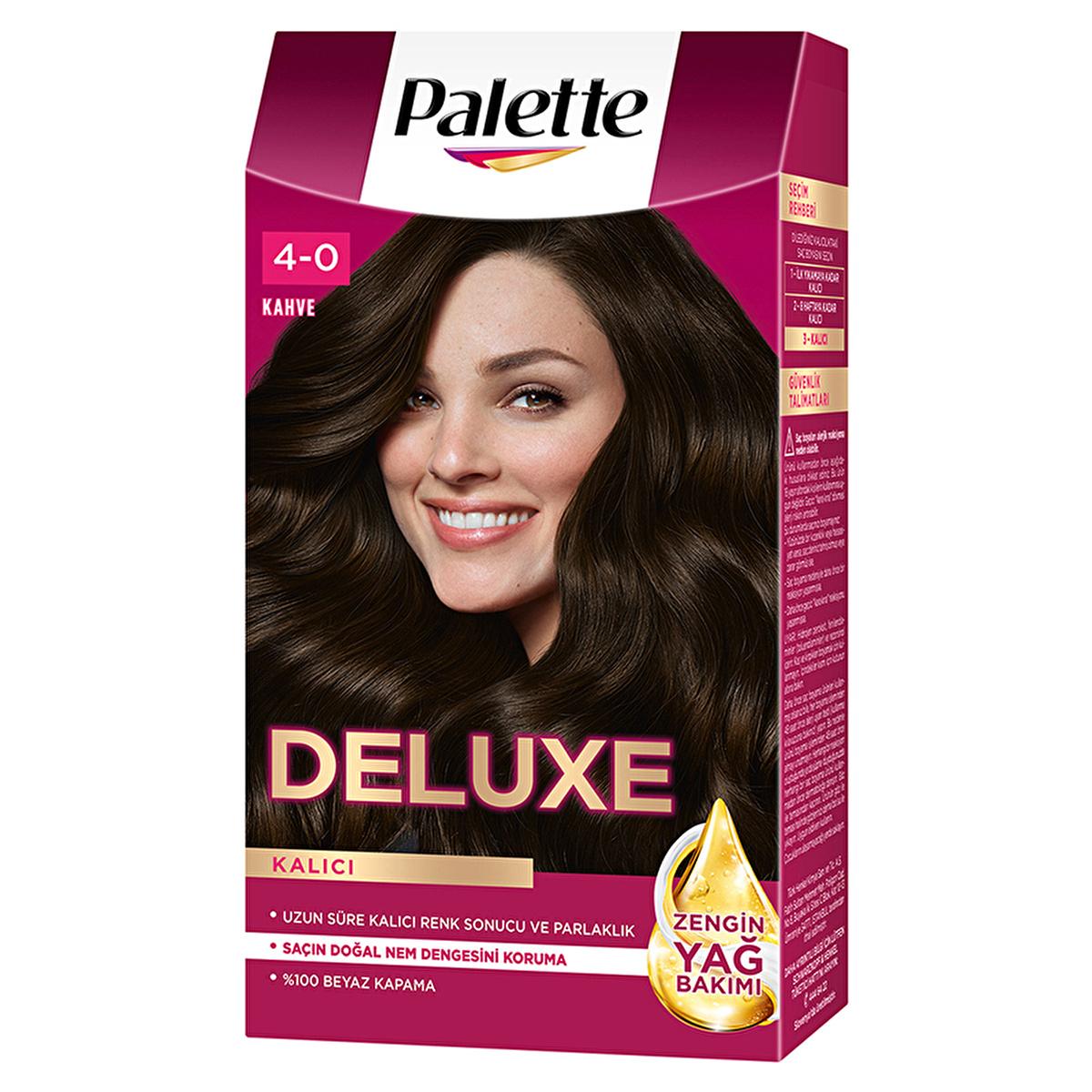 Palette Deluxe 4-0 Brown Hair Dye - Long-Lasting Hair Dye for Vibrant Color