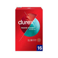Durex Slim Fit Condoms: Enhance Sensitivity & Pleasure - Extra Lubricated, Thin Design for STD Protection