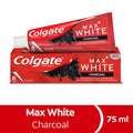 Colgate Max White Charcoal Toothpaste: Whiten Teeth & Remove Stains Naturally | Activated Charcoal for Daily Use, 2.54 fl oz