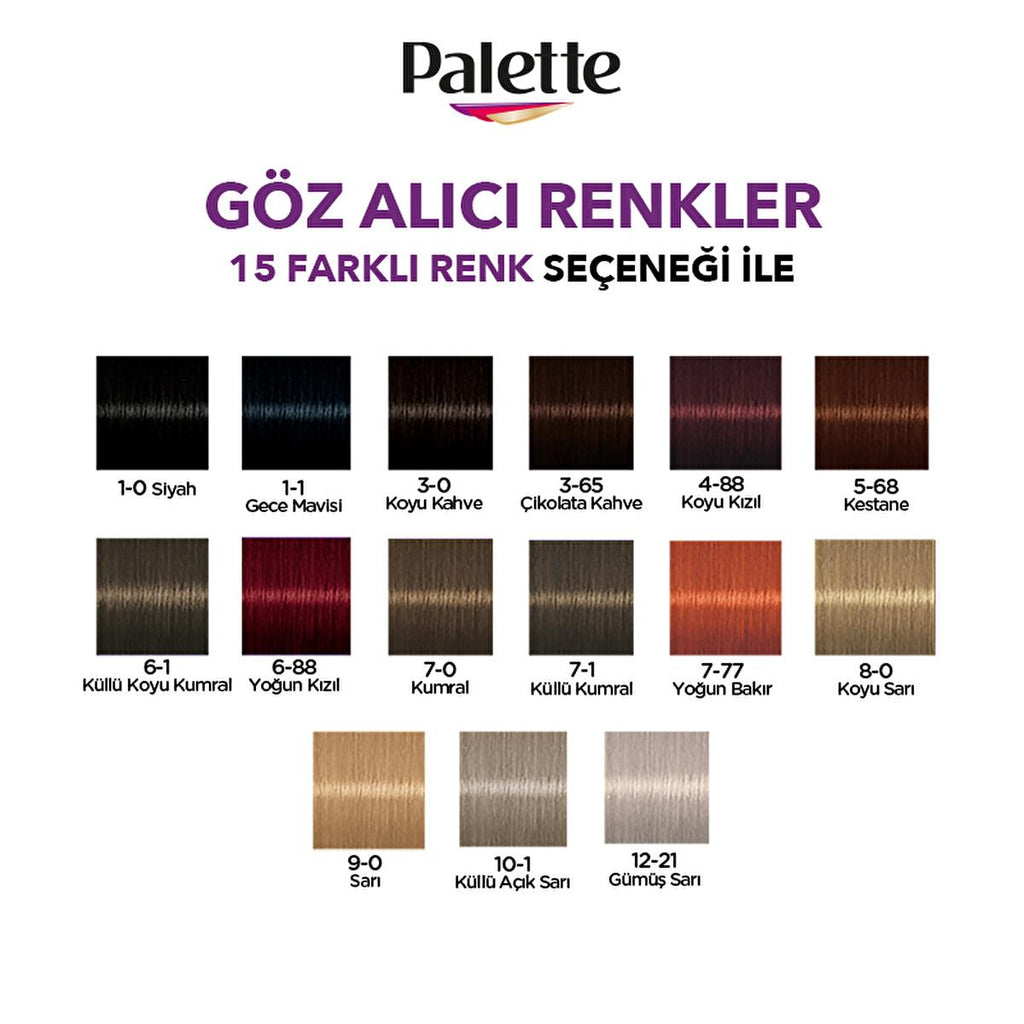 Palette Hair Dye - Intense Color, Nourishing, 8-0 Dark Blonde