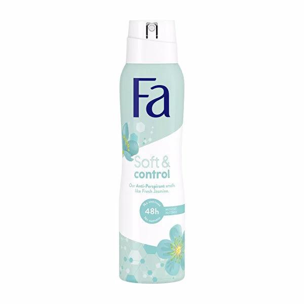FA Soft&Control Women's Deodorant - Long-Lasting, Alcohol-Free, Jasmine Scent - 150ml