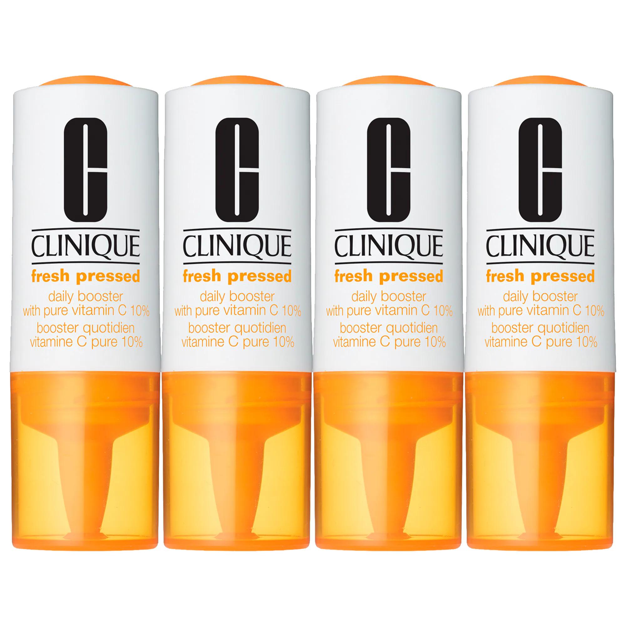 Clinique Fresh Pressed Daily Booster with Pure Vitamin C 10% - Brightening Serum for Dark Spots, Uneven Skin Tone, & Fine Lines