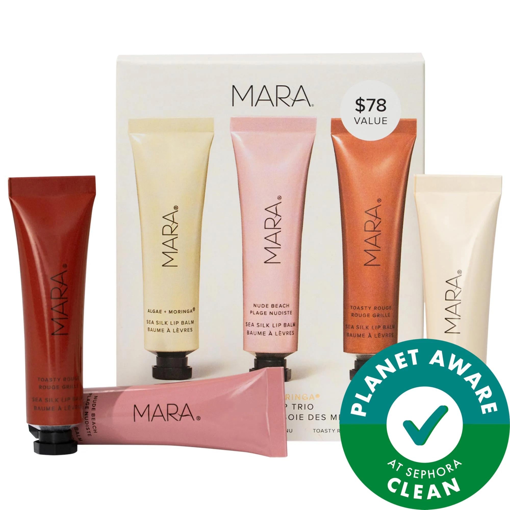 Sea Silk Hydrating Lip Balm Trio: Vegan, Cruelty-Free, Plumping & Anti-Aging - Natural Lip Moisturization & Dry Lip Treatment