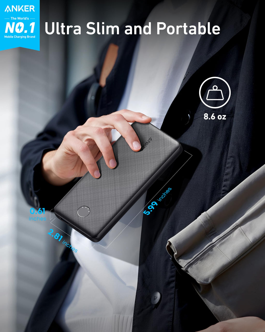 Anker <b>313</b> Power Bank (PowerCore 10K), view 3