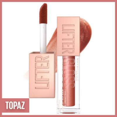 Maybelline Lifter Gloss: Hyaluronic Acid Moisturizing Lip Gloss - Plumping, Non-Sticky, and Hydrating Topaz Lip Makeup