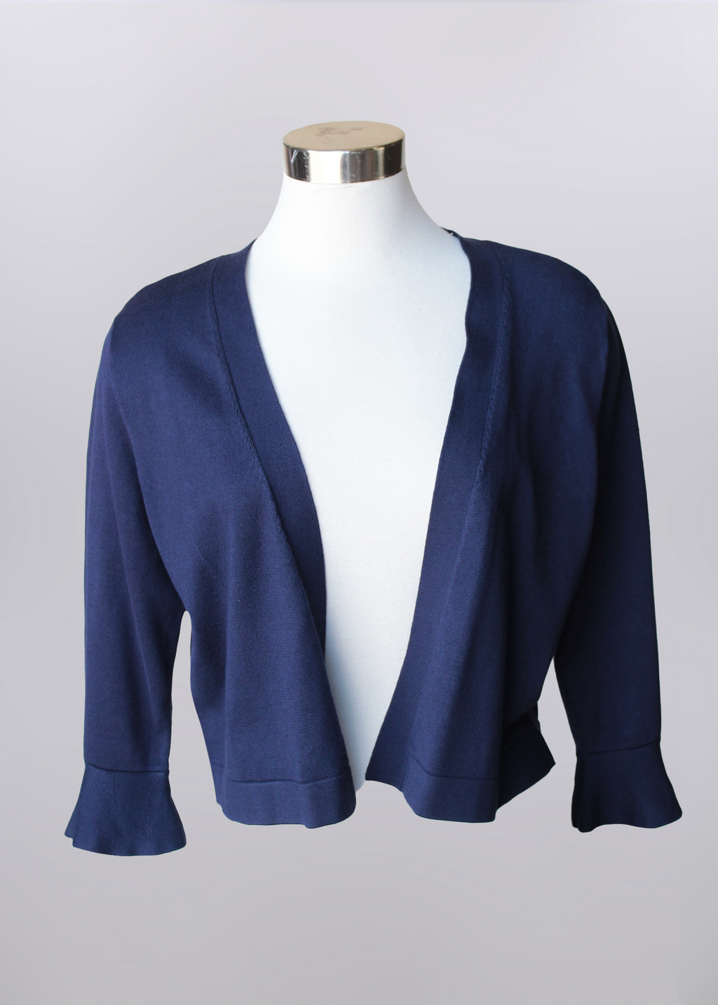 KADOU BOUTIQUE Ruffled Sleeve Knit Bolero — main product shot