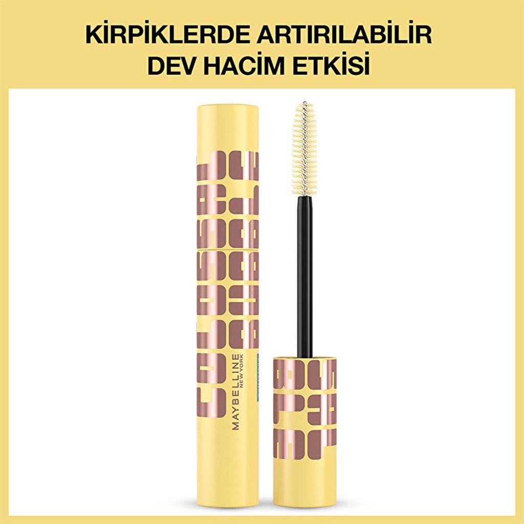 Maybelline Colossal Bubble Mascara - Extreme Volume, Clump-Free, 24HR Wear - Long Lasting Volumizing Mascara