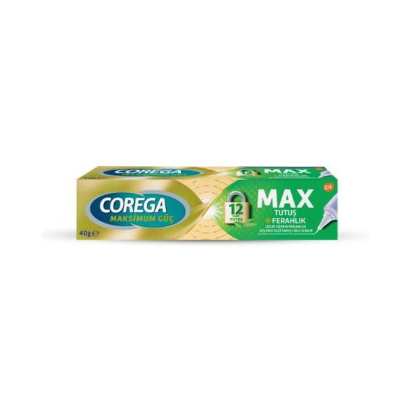 Corega Max Hold + Freshness Denture Adhesive Cream 40 g