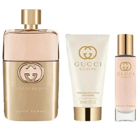 Gucci Guilty 3-Piece Gift Set Women's EDP 3oz + 1.6oz + 0.5oz — Floral Oriental
