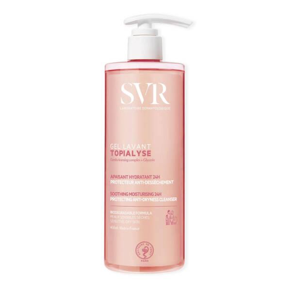 SVR Topialyse Gel Lavant Cleansing Gel for Sensitive Skin - Gentle, Non-Irritating, Family-Friendly Cleanser