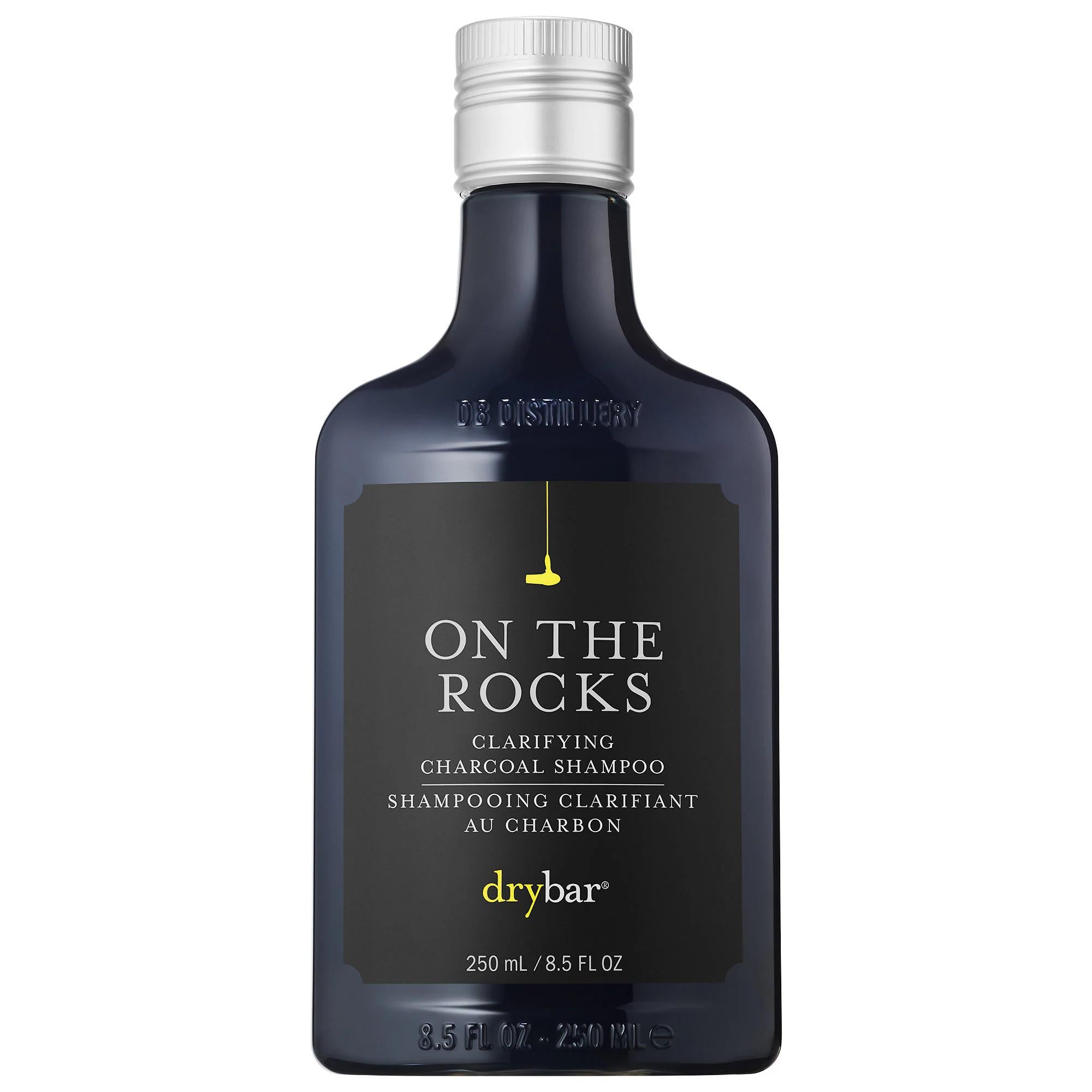 On The Rocks Clarifying Charcoal Shampoo for Scalp Buildup & Oily Scalp - Sulfate-Free, Cruelty-Free, Color-Safe