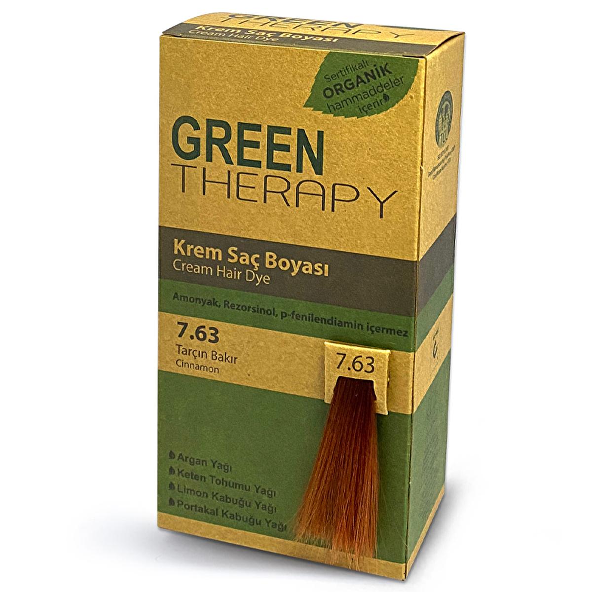 Green Therapy Ammonia-Free Hair Dye with Argan Oil - Nourishing Hair Color for Natural Look