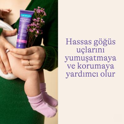 Lansinoh Nipple Cream for Breastfeeding Mothers: Soothes Sore & Cracked Nipples - Lanolin Balm for Pain Relief & Safe Baby Feeding - 0.34 fl oz
