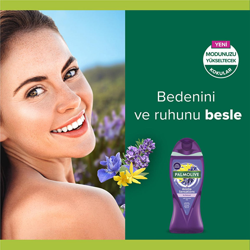 Palmolive Aroma Sensations So Relaxed Aromatic Shower Gel - Natural Ingredients, Lavender & Ylang Ylang - 16.91 fl oz