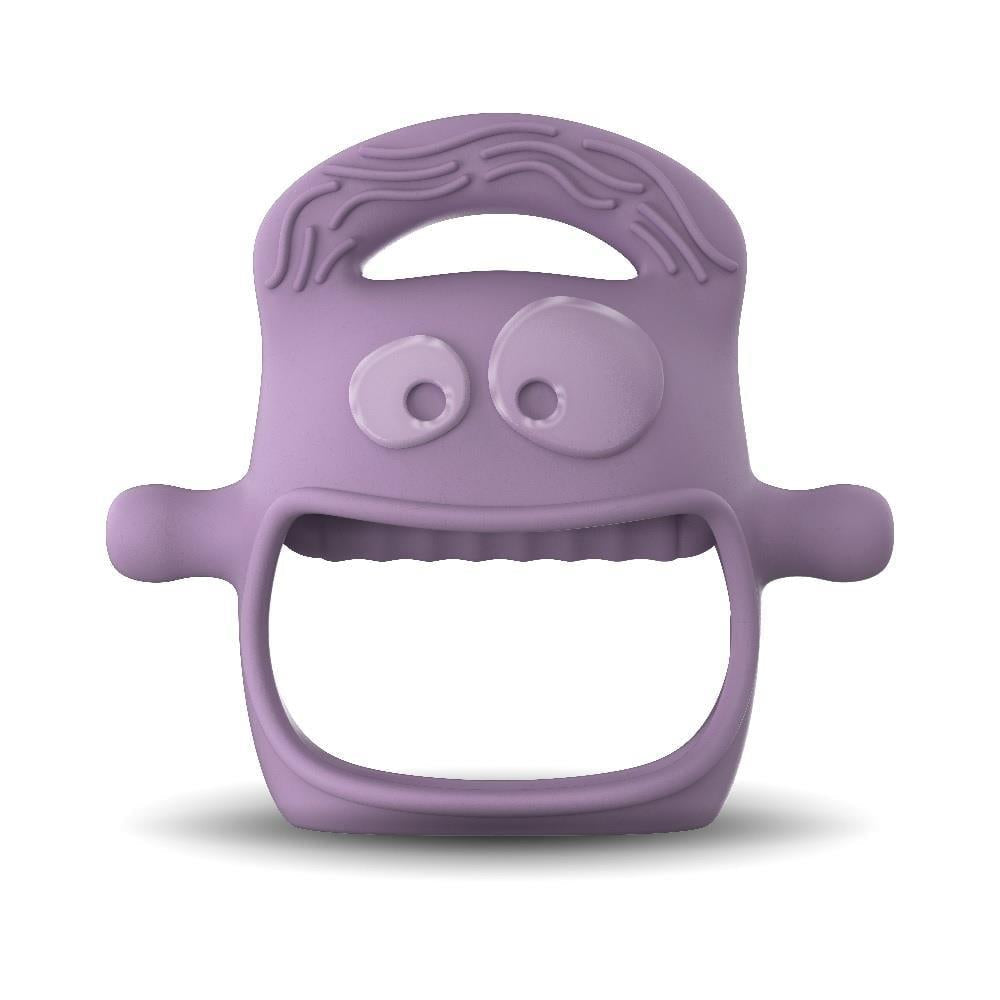 Mochi Baby Teether Purple: Soothes Gums, Promotes Oral Development - BPA-Free Silicone Infant Teething Toy for Sensitive Gums