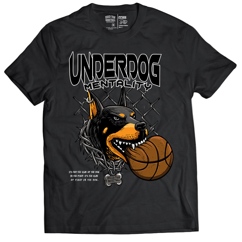 Bigger Than Basketball Underdog Mentality - T-Shirt - Black — main product shot