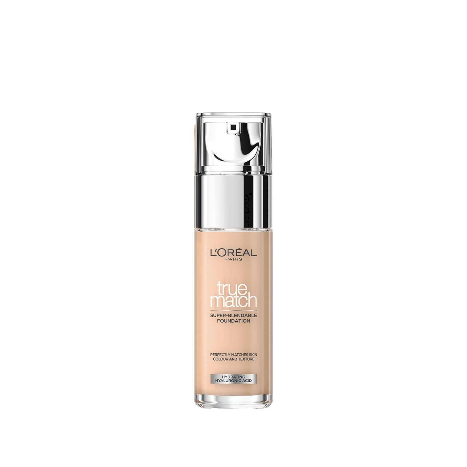 L'Oreal Paris True Match Foundation Makeup - Natural-Looking, Skincare Benefits, Neutral Undertone (1.5N) - L'Oreal True Match Foundation
