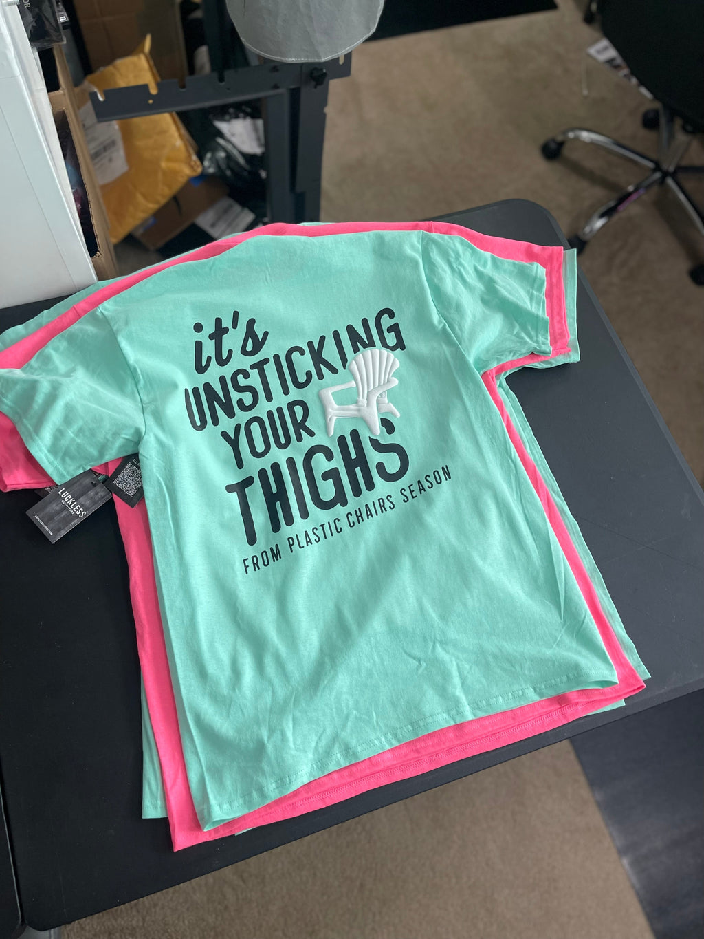 Luckless Outfitters Unsticking Season Tee — side view