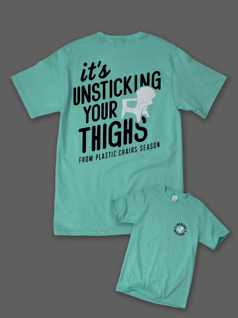 Luckless Outfitters Unsticking Season Tee — back view