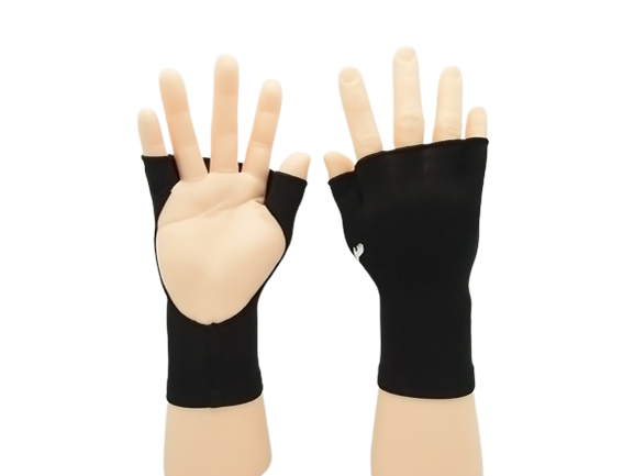 PalmFree™SunWear PalmFree™SunWear PalmFree™ Sun Gloves - Black - UPF 50+ — main product shot