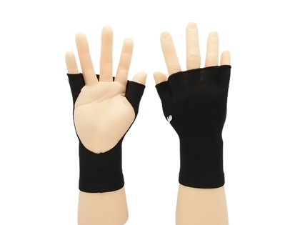 PalmFree™SunWear PalmFree™SunWear PalmFree™ Sun Gloves - Black - UPF 50+ — main product shot