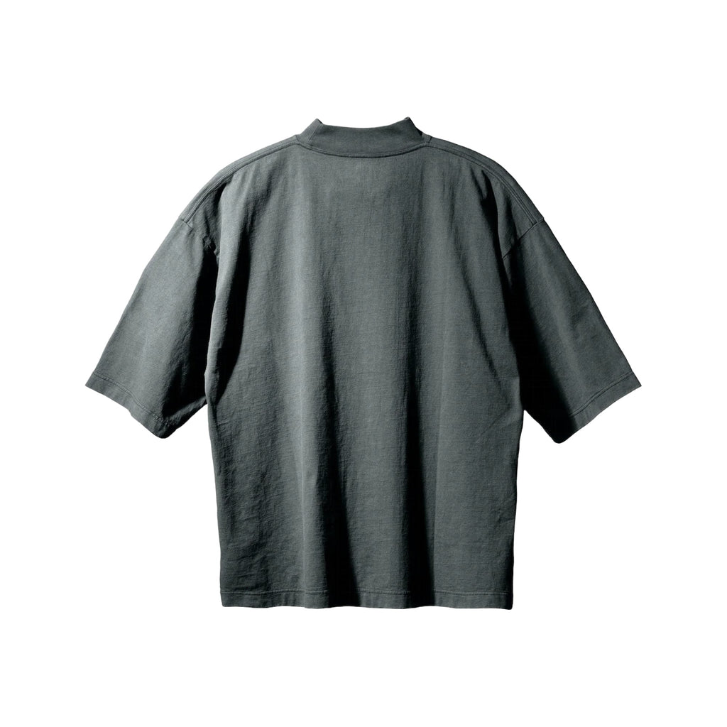 Phantom Marketplace Yeezy Gap Engineered by Balenciaga Logo 3/4 Sleeve Tee - Dark Green — detail close-up