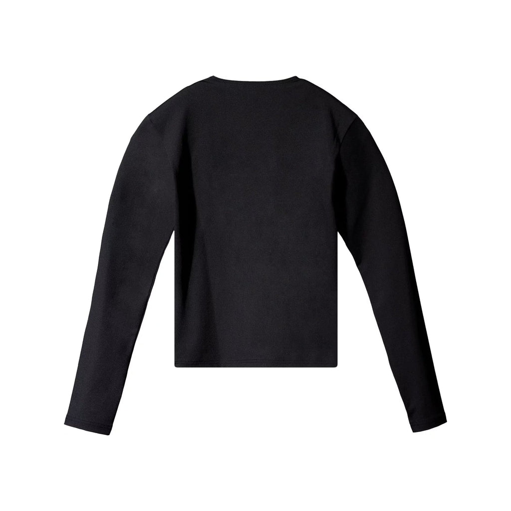 Phantom Marketplace Yeezy Gap Engineered by Balenciaga Long-Sleeve Second Skin - Black Womens — detail close-up