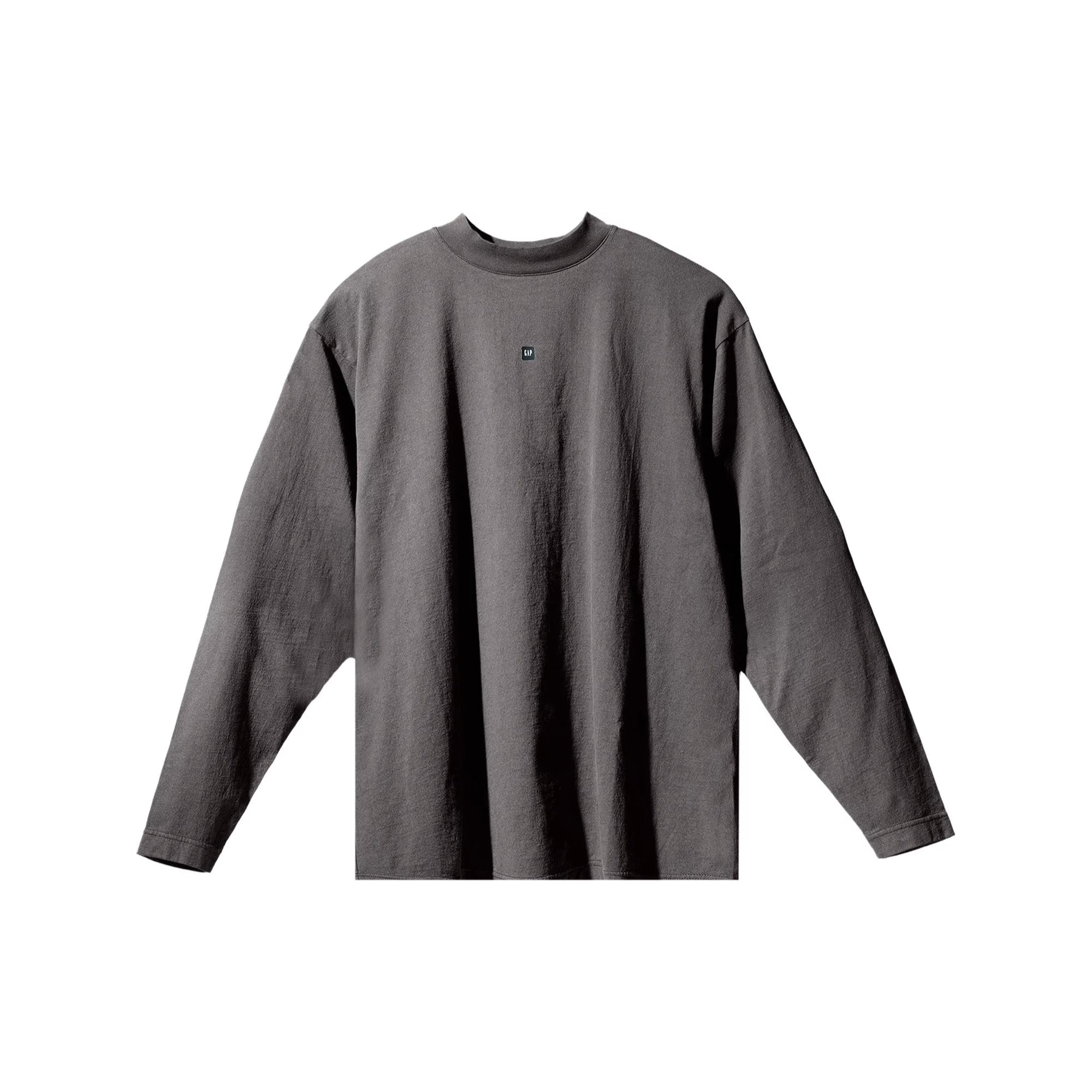 Yeezy Gap Engineered by Balenciaga Logo Long-Sleeve Tee  - Dark Grey