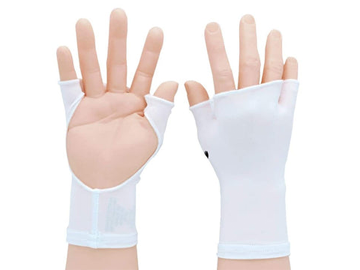 PalmFree™SunWear PalmFree™ Sun Gloves - White - UPF 50+ — main product shot