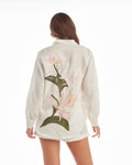 LA'AVANA Floral shirt white — main product shot