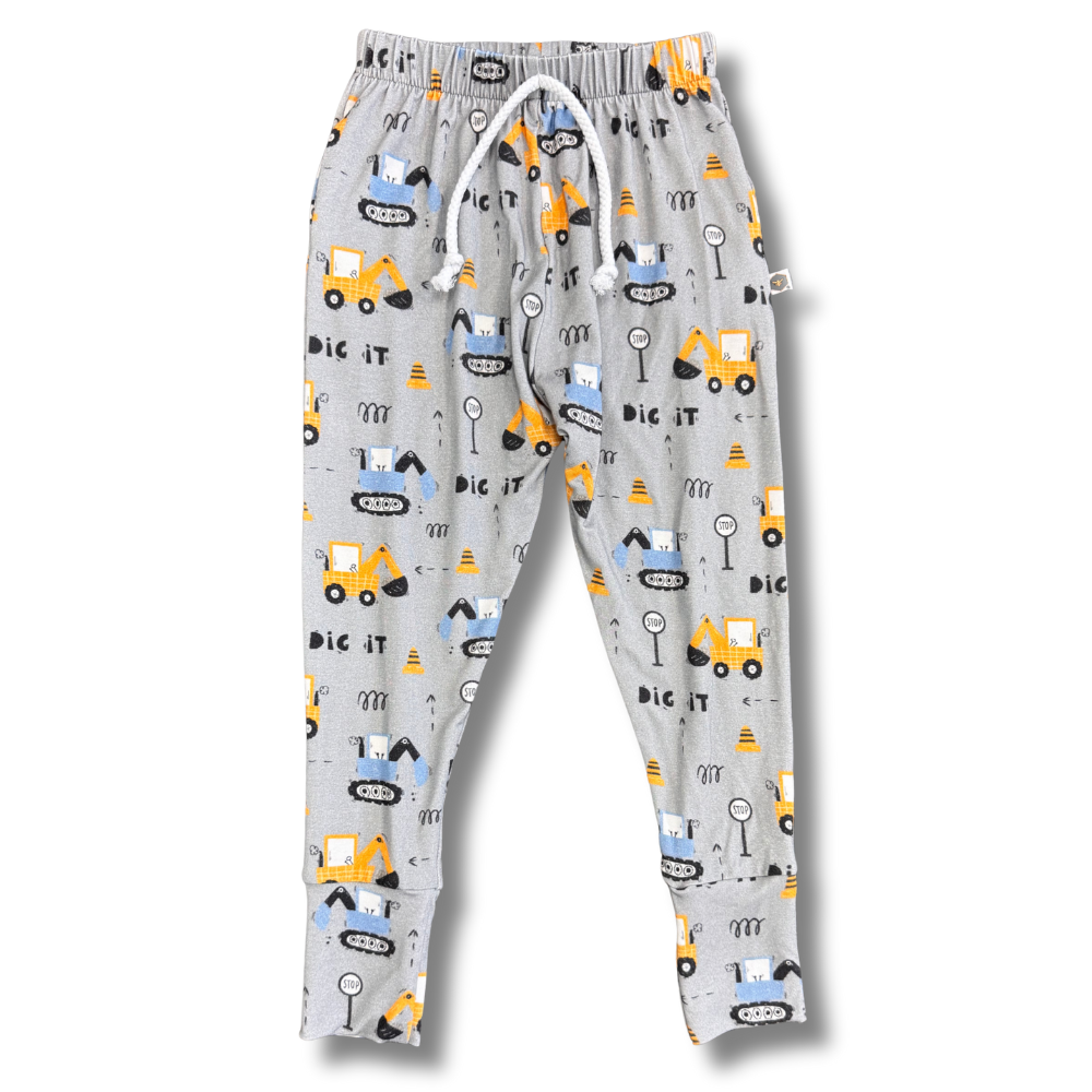 bumblitostore Bamboo Jogger Pants in Dig It — side view