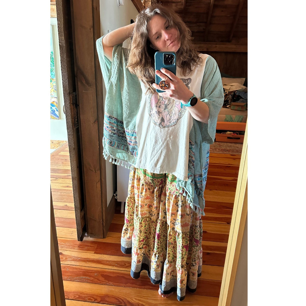 Darn Good Yarn Limited Edition: Woodstock Dreams Fiesta Sunset Skirt — main product shot