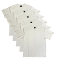 Spun Bamboo Men's Bamboo Viscose/Organic Cotton Short Sleeve T-Shirt Off White Color - 5-Pack — main product shot