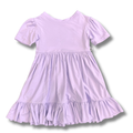 bumblitostore Bamboo Short Sleeve Twirl Dress in Lilac — main product shot