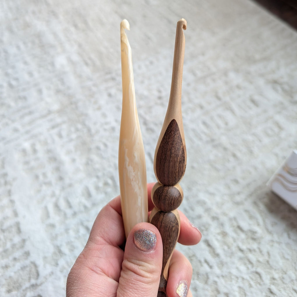 Darn Good Yarn The Collector's Crochet Hook Club — Darn Good Yarn branding close-up