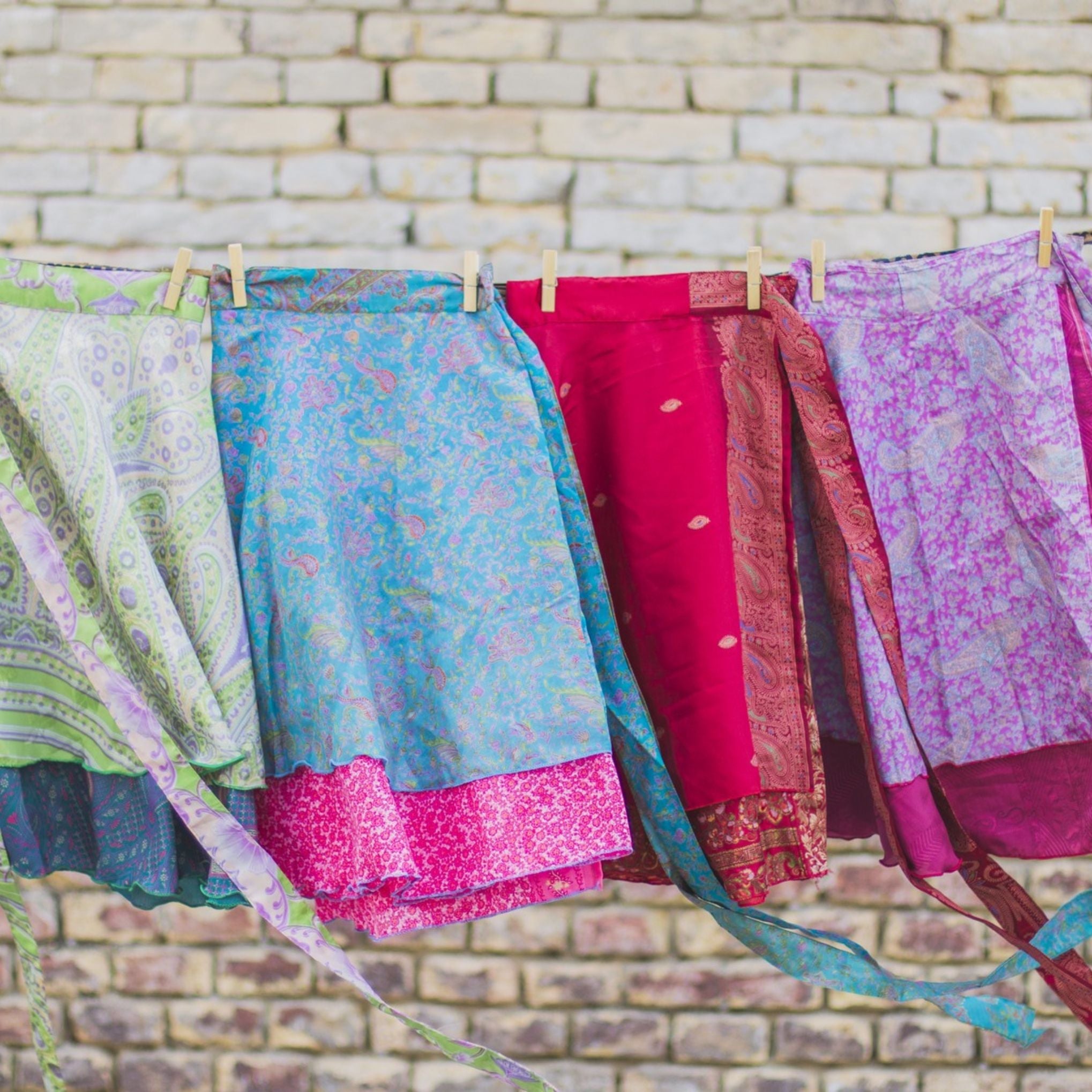Darn Good Yarn Made With Love: The Original Sari Wrap Skirt — detail shot 9