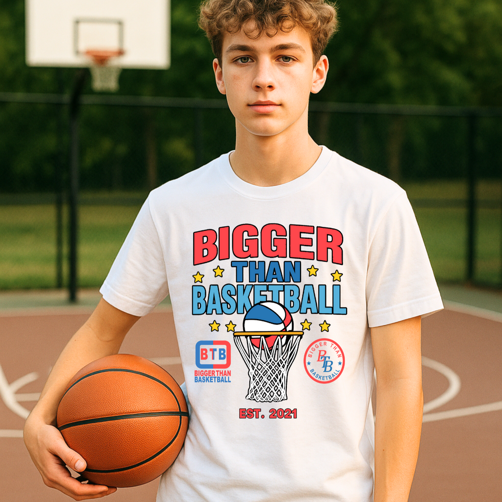 Bigger Than Basketball All-Star - T-Shirt - White — product category context