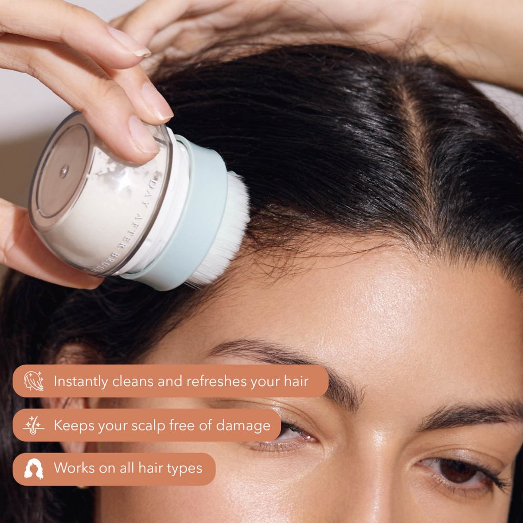 m'Chel Haircare Day After™ Brush + 2 Refills Bundle Clean Dry Shampoo — side view