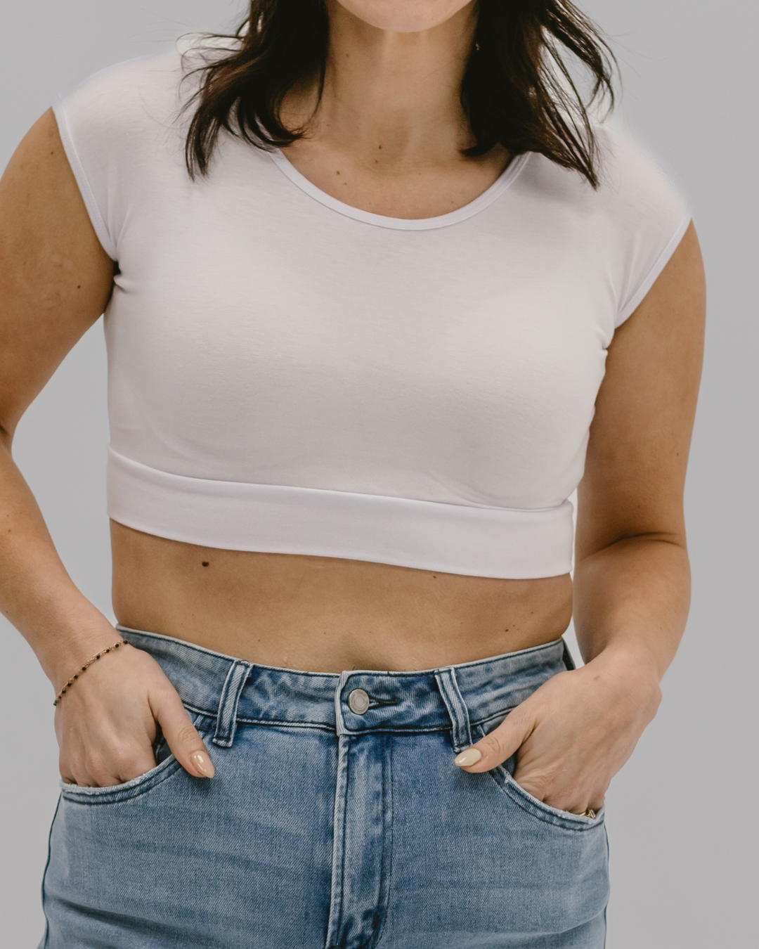 HALFTEE Layering Fashions Classic Basic Cap Sleeve — main product shot